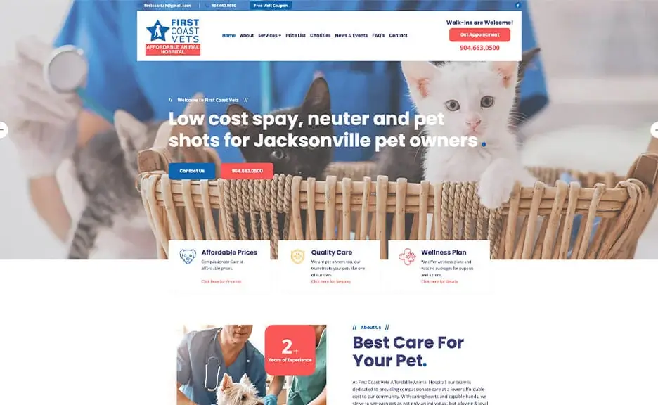 First Coast Vets Website